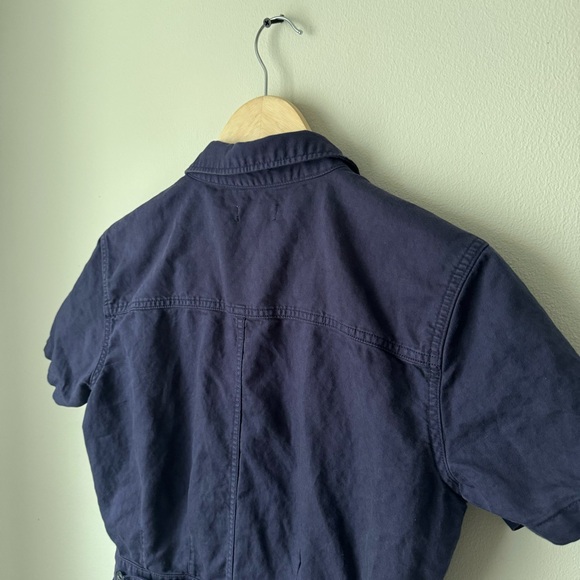 Outerknown S.E.A. Shortall blue Jumpsuit linen cotton blend - Picture 9 of 10